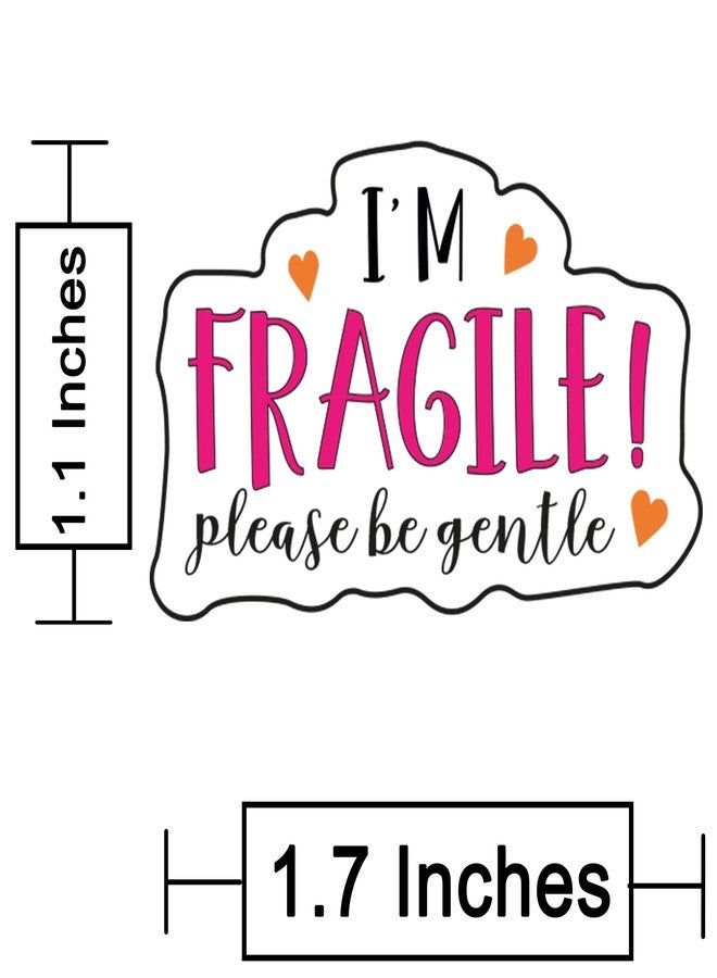 دي2سي ملصق مطبوع عليه عبارة "أنا هش، يرجى التعامل معه برفق" لتغليف الهدايا، مثالي لتغليف الهدايا، والتعبئة والتغليف، وللشركات الصغيرة، وهدايا الشركات (64) - Image 2